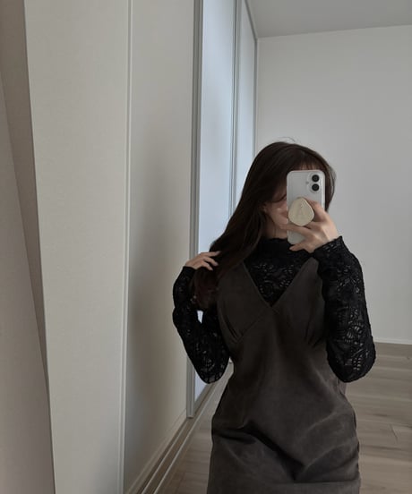 brushed lace top