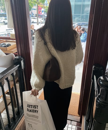 handmade knit cardigan