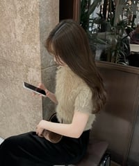mink crop turtleneck