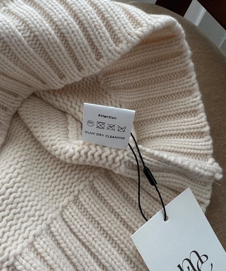 high neck half knit