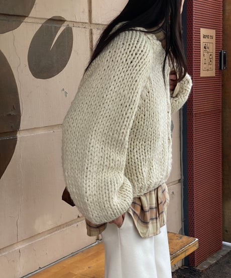 handmade knit cardigan