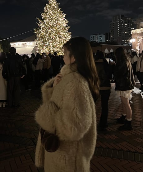 sheep mohair fur coat