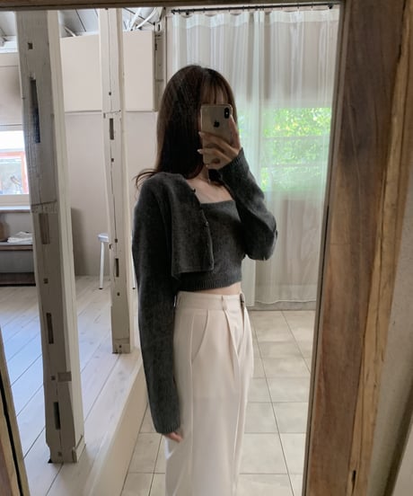 cropped cardigan set