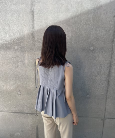 ［即納］pintuck blouse