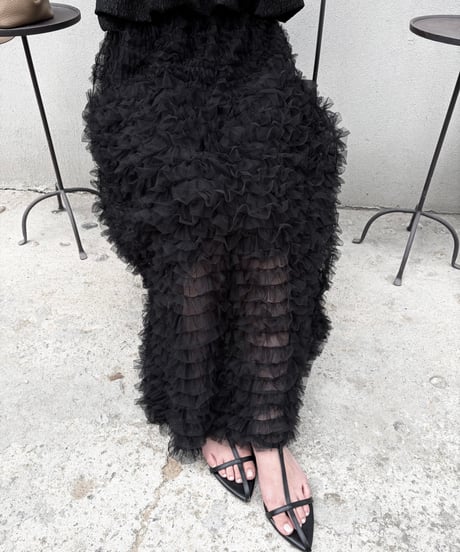 boa mesh tulle skirt
