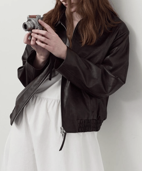 boy leather blouson