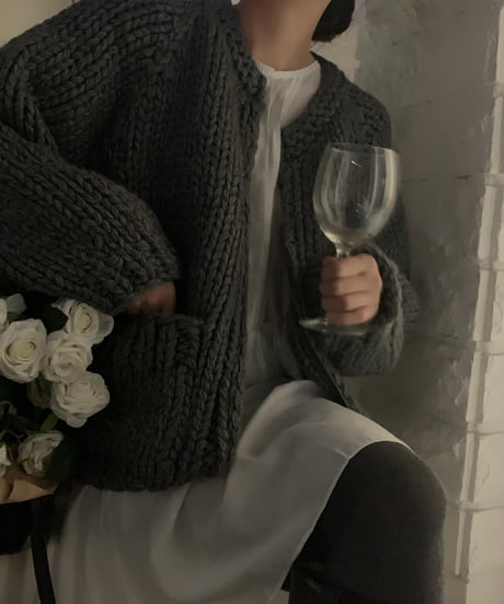 handmade knit cardigan