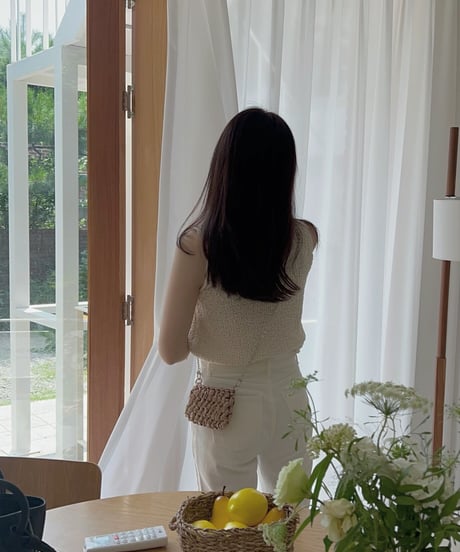 boucle sleeveless knit