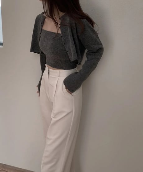 cropped cardigan set