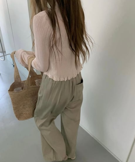 linen ribbed cardigan