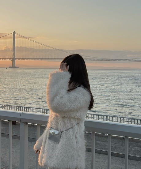sheep mohair fur coat
