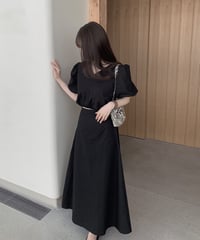 carol V-neck blouse / carol skirt