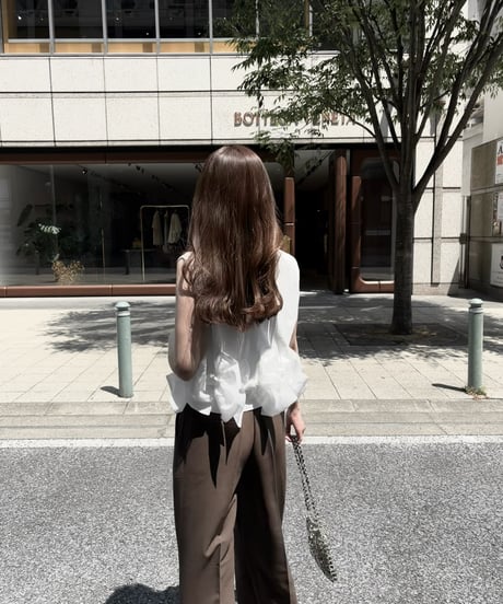 ribbon shirring vest