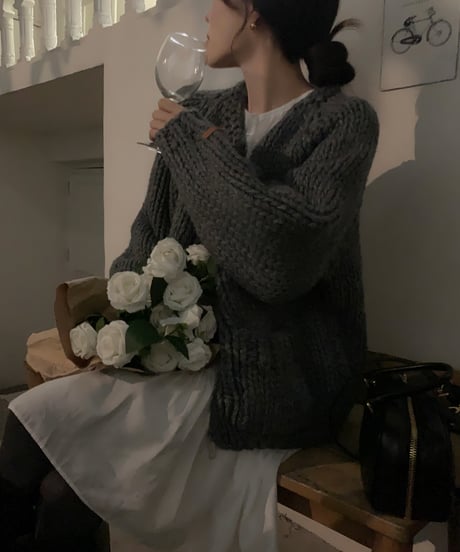 handmade knit cardigan