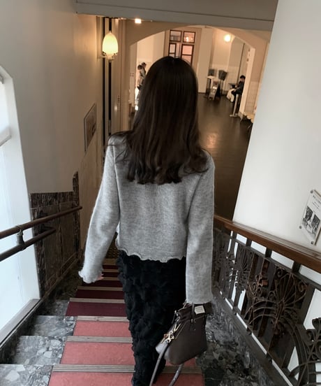 ［即納］flower cardigan