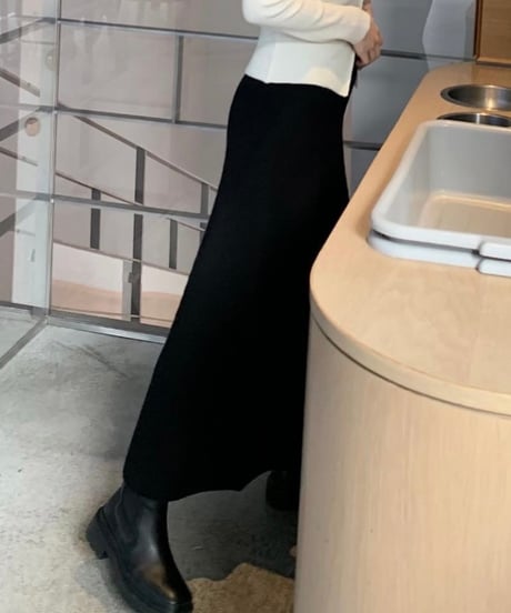 knit long skirt