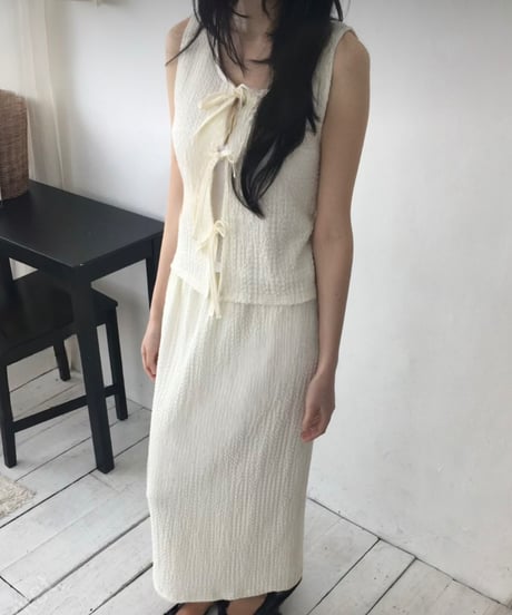 ribbon tie blouse setup