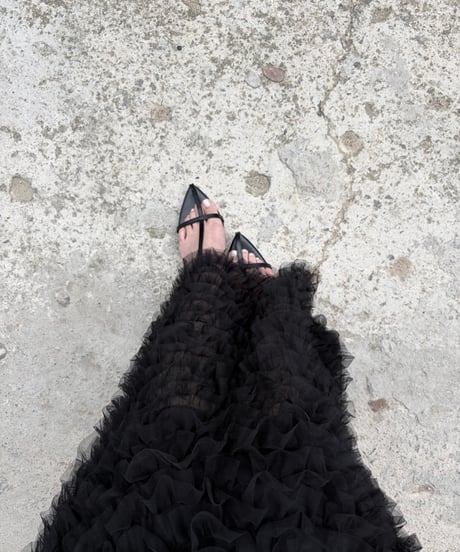 boa mesh tulle skirt
