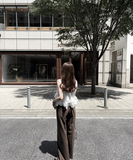 ribbon shirring vest