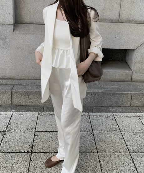 ［即納］milky frill sleeveless