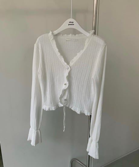 linen ribbed cardigan