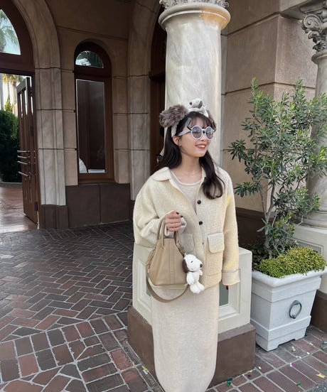 alpaca half coat