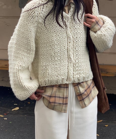 handmade knit cardigan