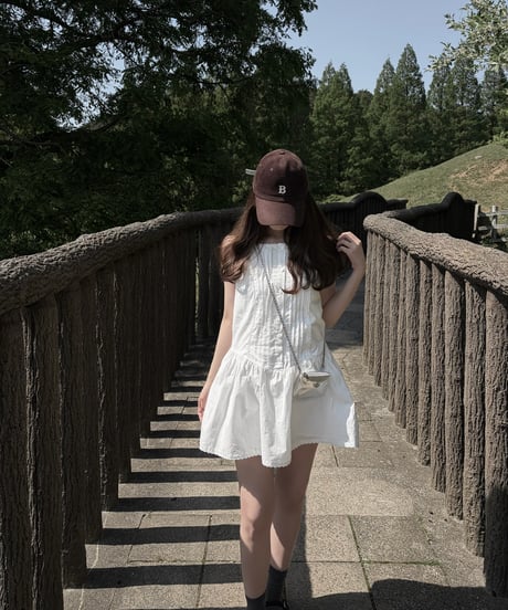 lemon shirring dress