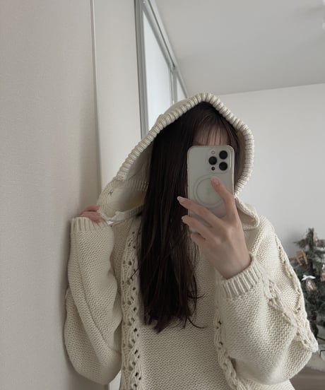 hood knit set