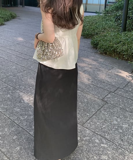 carol V-neck blouse / carol skirt