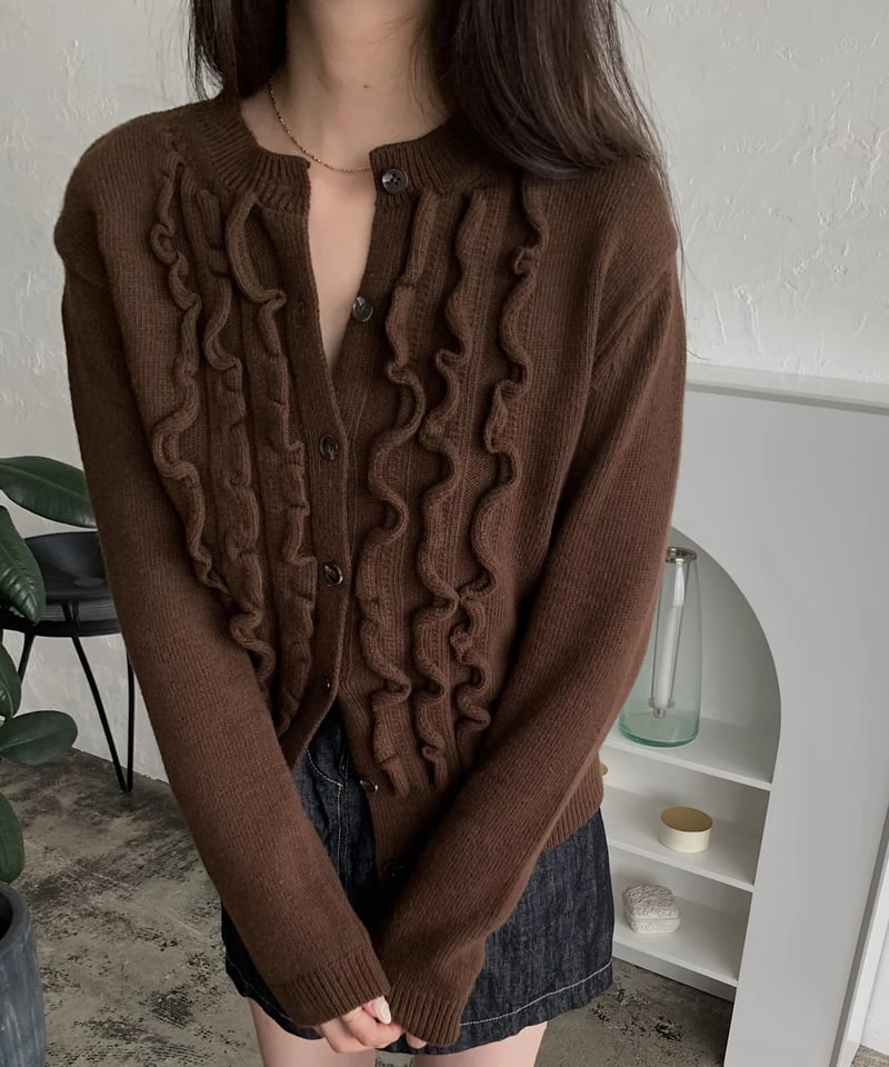 frillknit cardigan | mie ajunar