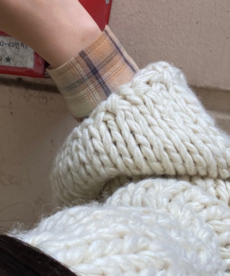 handmade knit cardigan