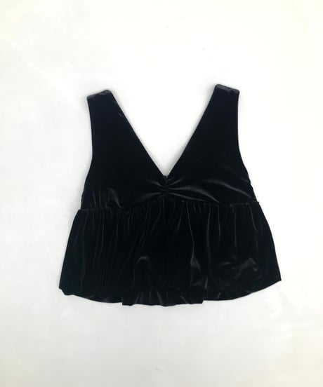 velour gather top