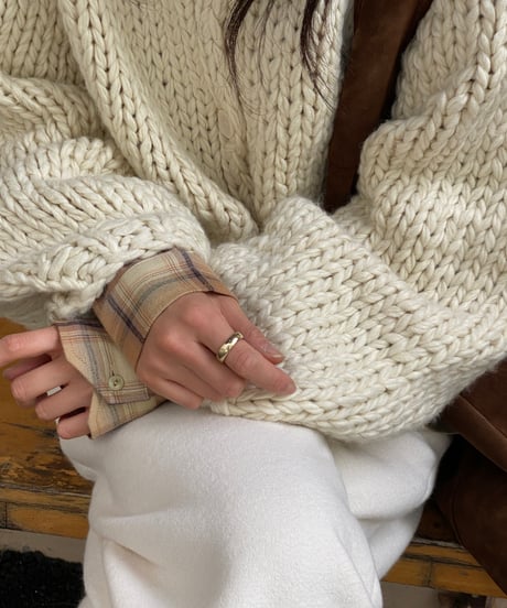 handmade knit cardigan