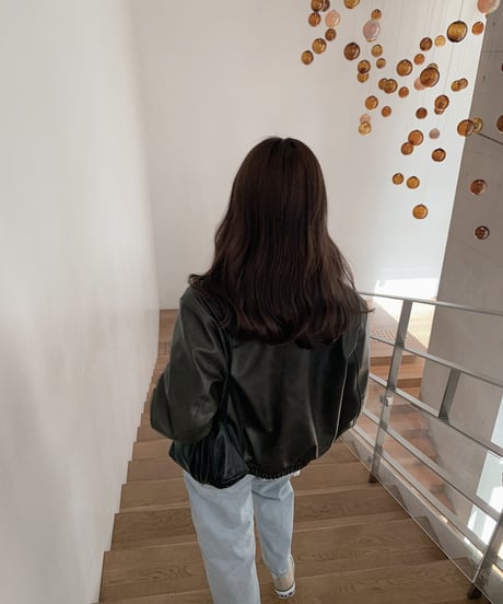 boy leather blouson