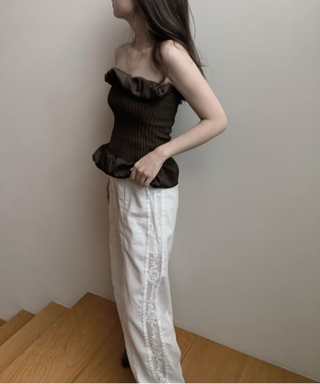 linen lace pants