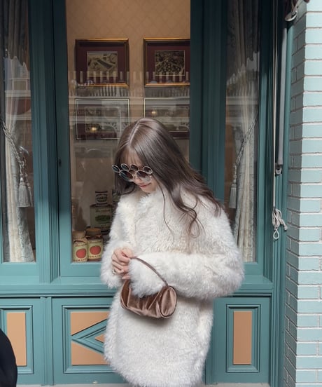 sheep mohair fur coat