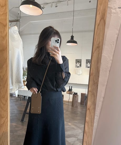 knit long skirt