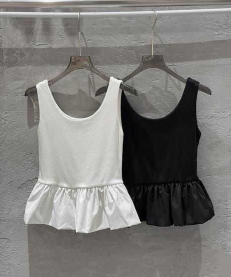 ［即納］milky frill sleeveless