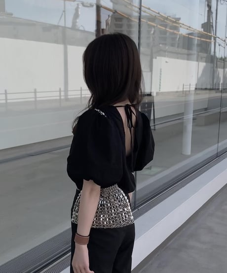 carol V-neck blouse / carol skirt