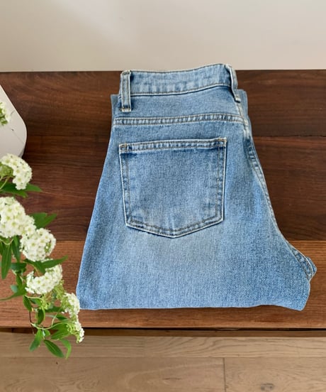 straight denim