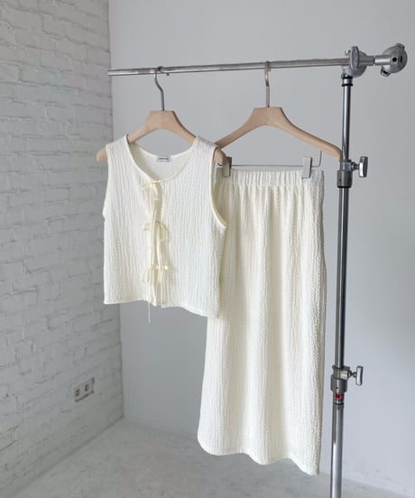 ribbon tie blouse setup
