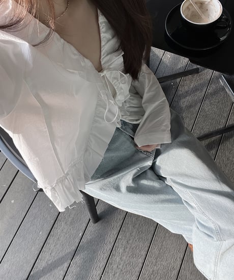 shirred blouse
