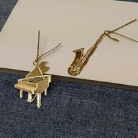 【GRAFCOLABO】ステンレス製ページマーカー　楽器