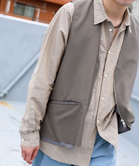 Dhal / 南米WOOL TROPICAL Zip Vest
