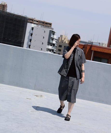 Dhal / C/Li CHAMBRAY Skirt Navy
