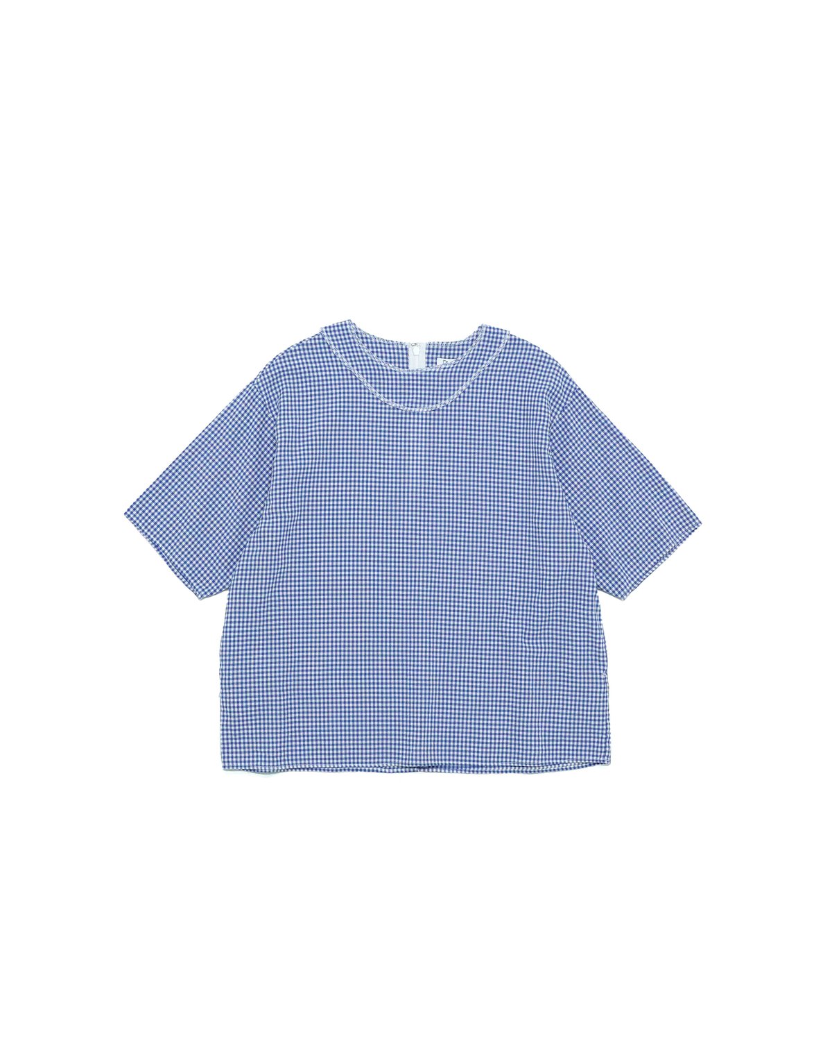 Dobby Gingham SS Blouse | Dhal/Dhal Homes onlin