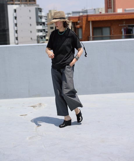 Dhal / C/Li CHAMBRAY Relax Pants Navy