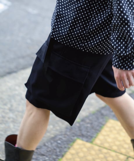 Dhal / 2/72 Wool Gaba Cargo Easy Shorts