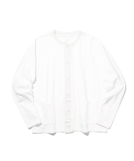 1027 20/-Hard single Twisted cutsew Cardigan